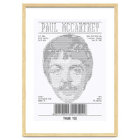 Receipt Art Paul Mc Cartney