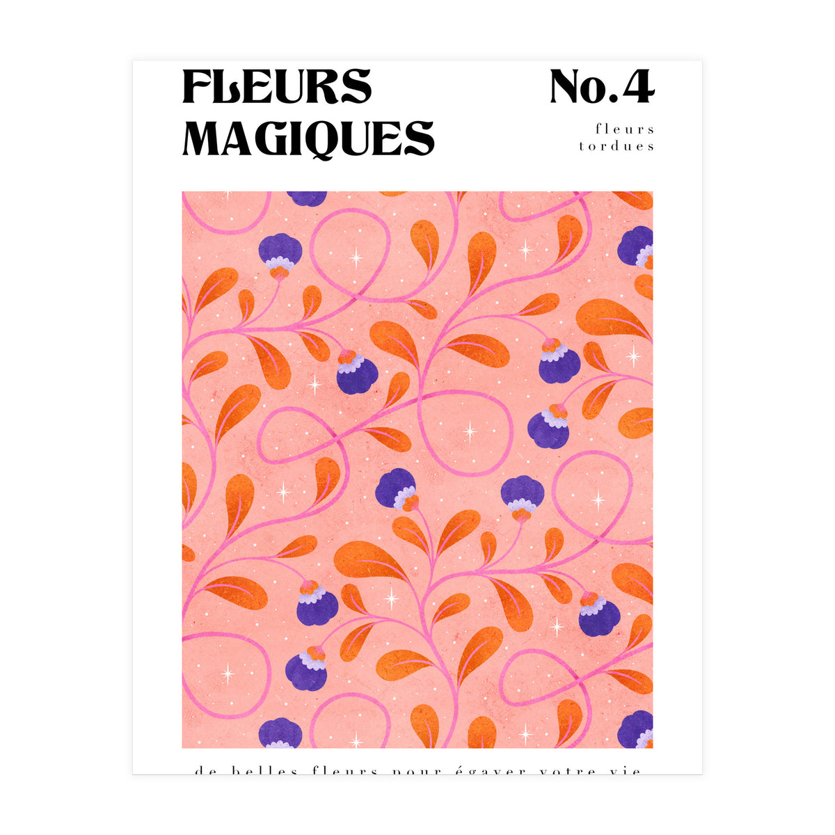 Magical Flowers No.4 Twisty Florals (Print Only)