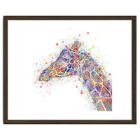 giraffe watercolor lines