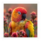 Close Up Of A Sun Conure Parrot With Bright Feathers (Print Only) thumbnail