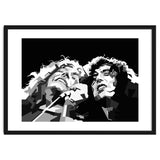 Robert Plant & Jimmy Page Black Illustration thumbnail