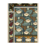 The water lily, Nelumbo lutea, in wallpaper and tile patterns. Lithograph by Verneuil. (Print Only) thumbnail