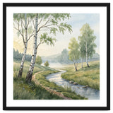 Morning Mist in the Birch Valley thumbnail