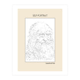 Self Portrait – Leonardo Da Vinci (ascii Art) (Print Only) thumbnail
