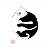 Ying yang Cat (Print Only) thumbnail
