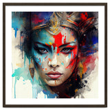 Crowned Mask Asian Warrior Portrait thumbnail