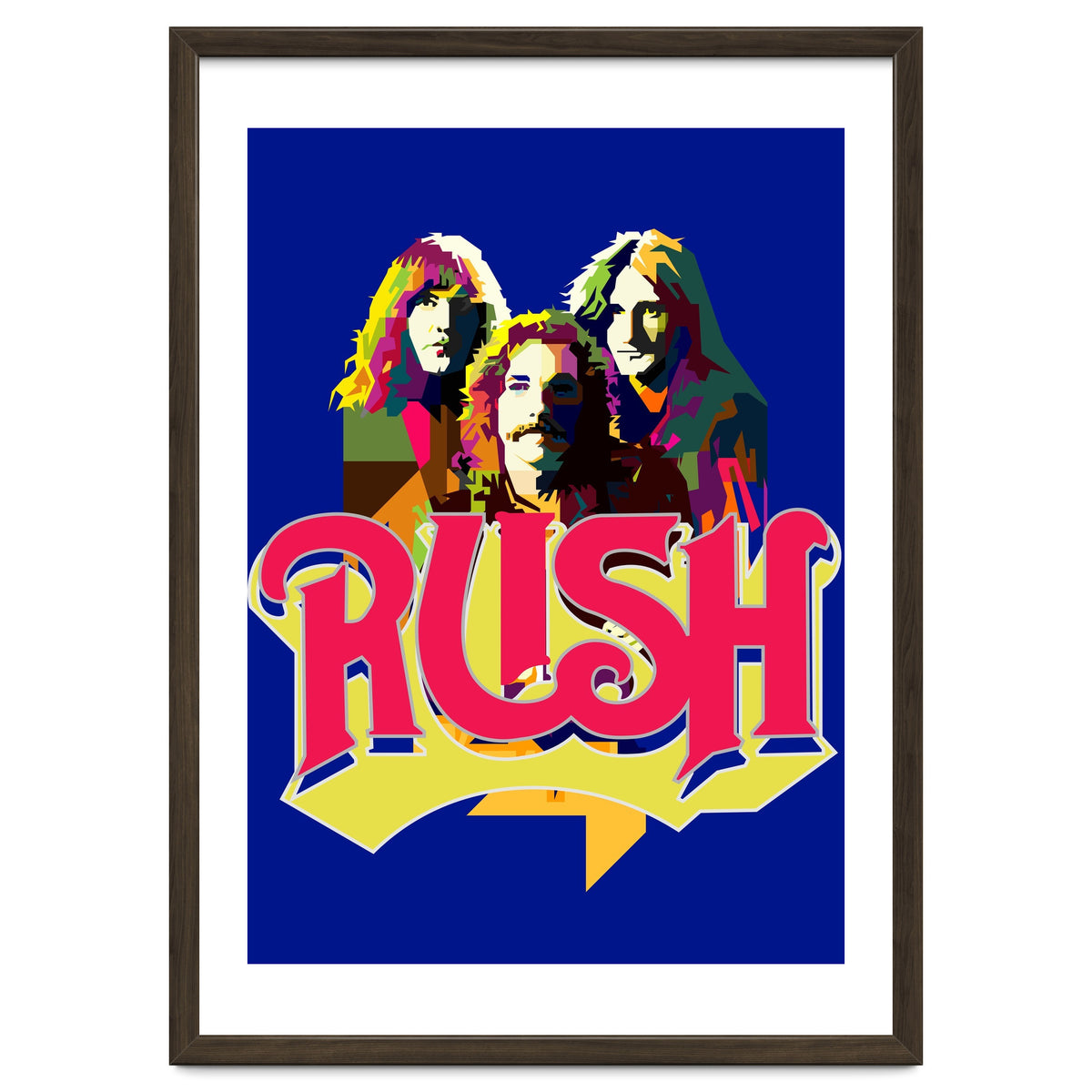Rush Rock In Rio Pop Art WPAP