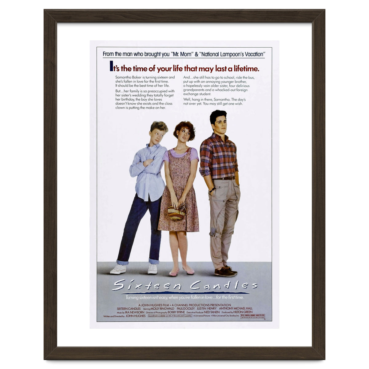 SIXTEEN CANDLES (1984), directed by JOHN HUGHES.