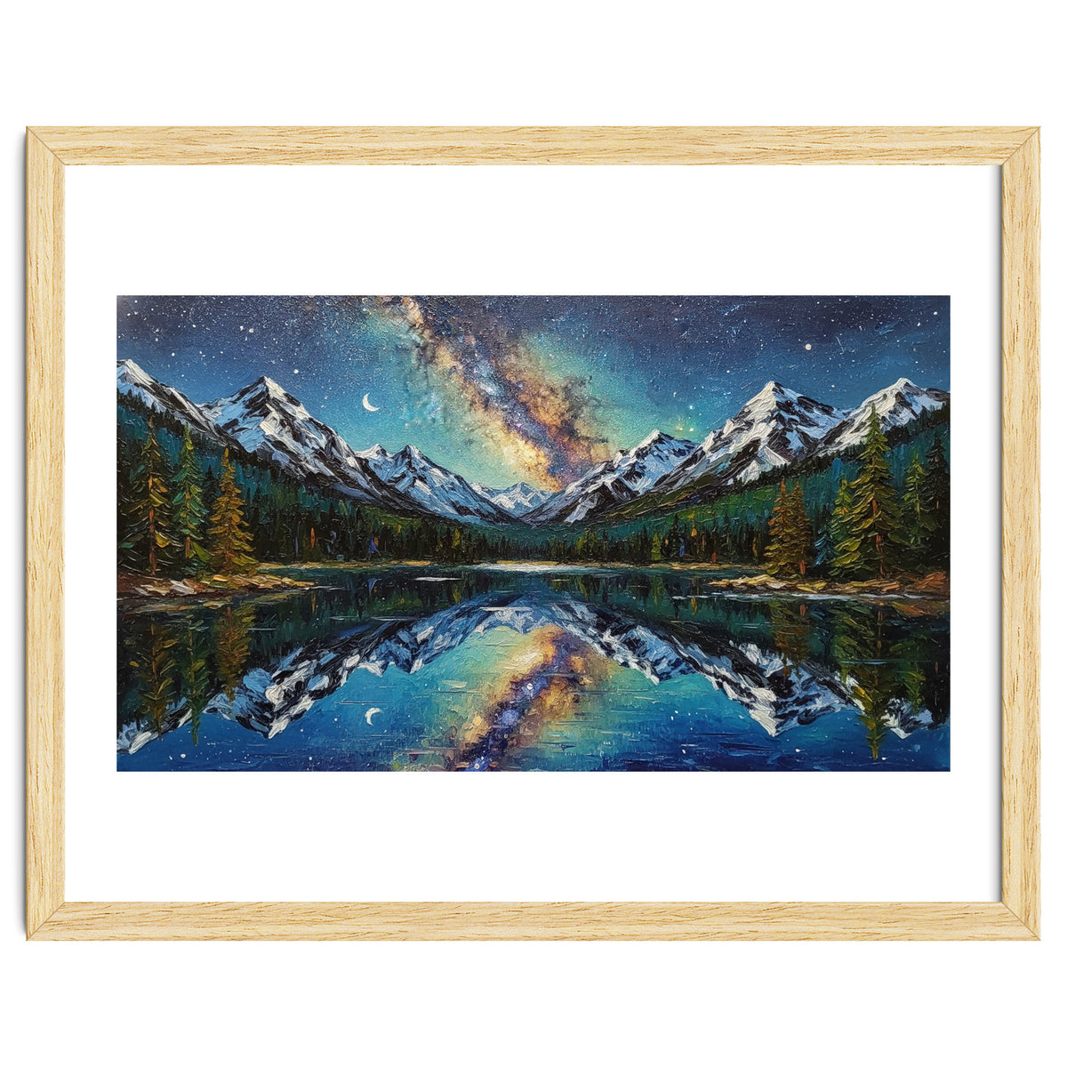 Midnight Mountain Reflection