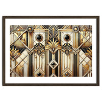 Art Deco Gold Geometric Pattern