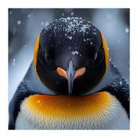 Close Up King Penguin In The Snow (Print Only)