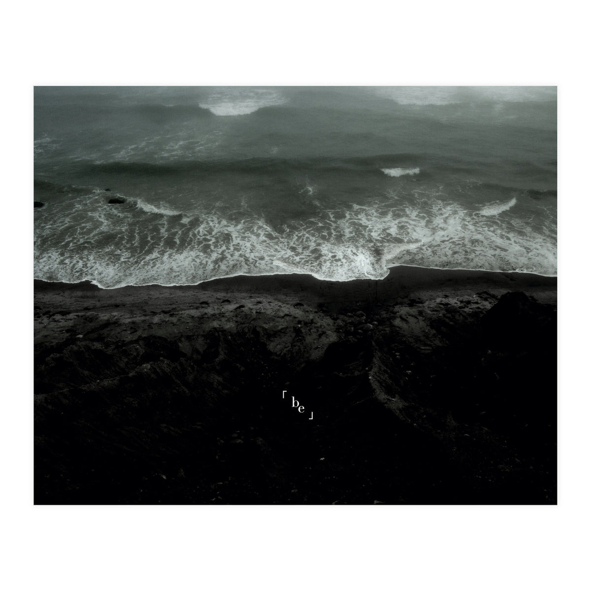 be - Ocean Wave - Black Beach (Print Only)