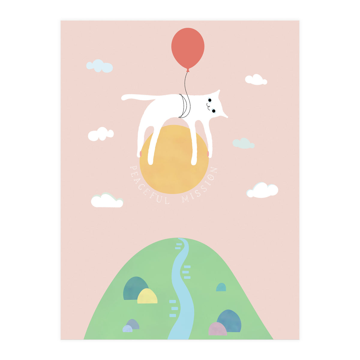 PEACEFUL MISSION CAT (Print Only)