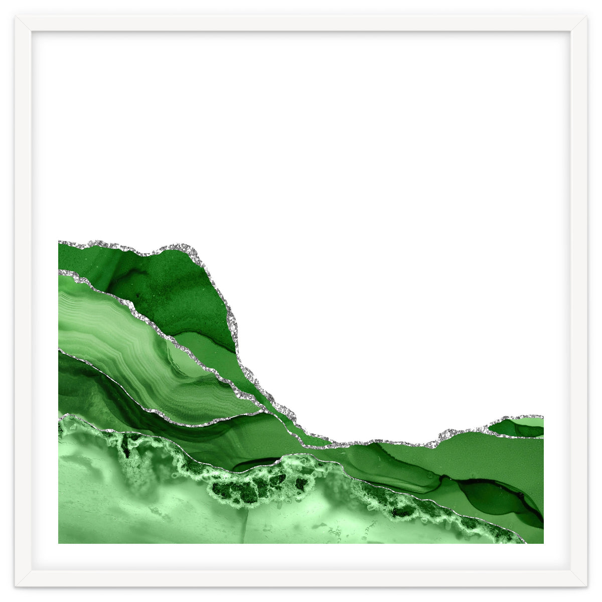 Green & Silver Agate Texture 05