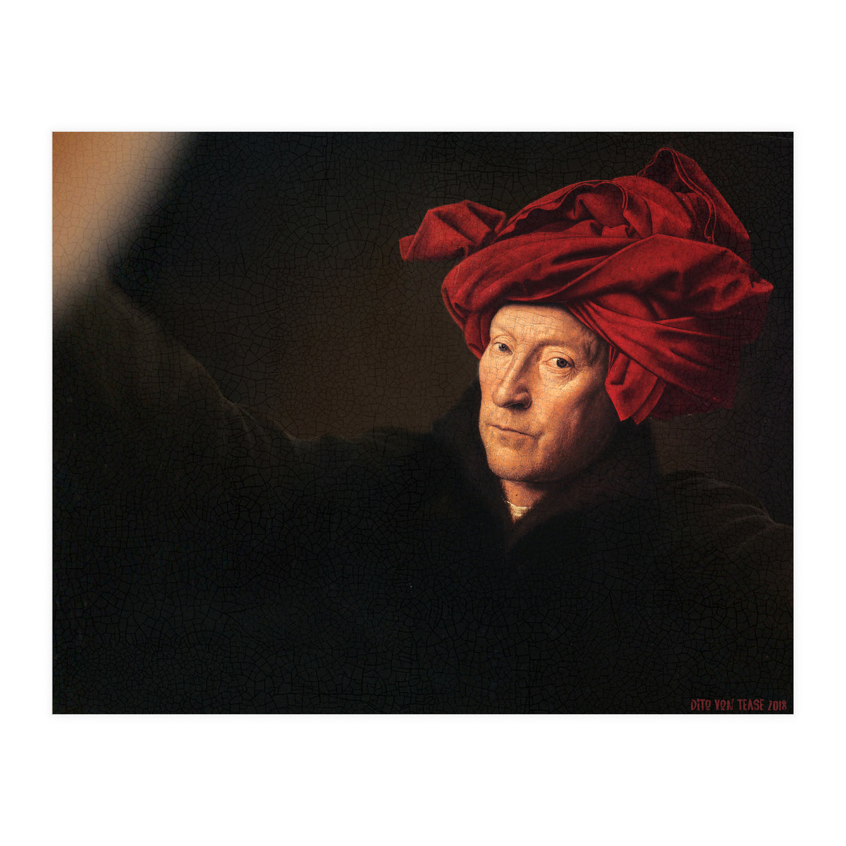 Man In A Turban - Jan Van Eyck - Selfie (Print Only)
