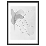 Abstract Black And White Flowing Lines And Shapes thumbnail