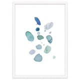 Watercolor Aqua Abstract Spots I thumbnail