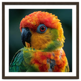 Sun Conure Parrot Close Up Eye thumbnail