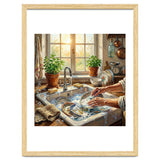 Cozy Kitchen Oil Painting thumbnail