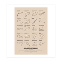 Grand Prix Formula One Circuits Racing Car (Print Only)