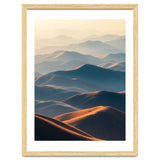 Misty Desert Mountain Range Art thumbnail