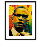 Malcolm X Colorful Abstract Art 2 thumbnail