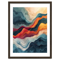 Abstract Flowing Mountain Landscape