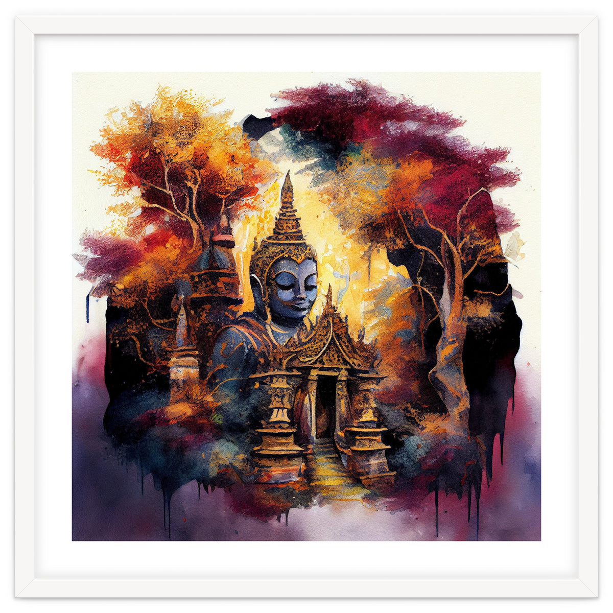 Autumn Forest Buddha Temple