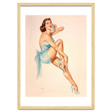Beautiful Pinup Woman Posing In Ballerina Costume thumbnail