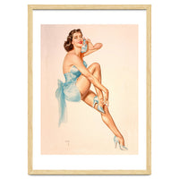 Beautiful Pinup Woman Posing In Ballerina Costume