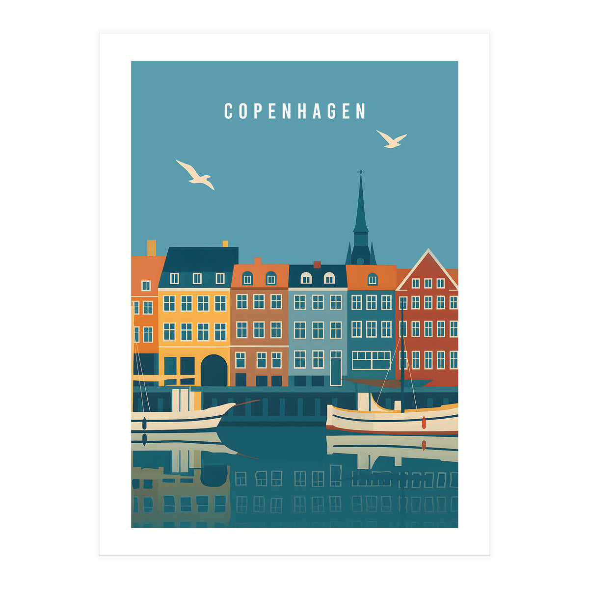Copenhagen Denmark Scandinavian Design (Print Only)