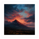 Majestic Mountain Peak at Sunset (Print Only) thumbnail