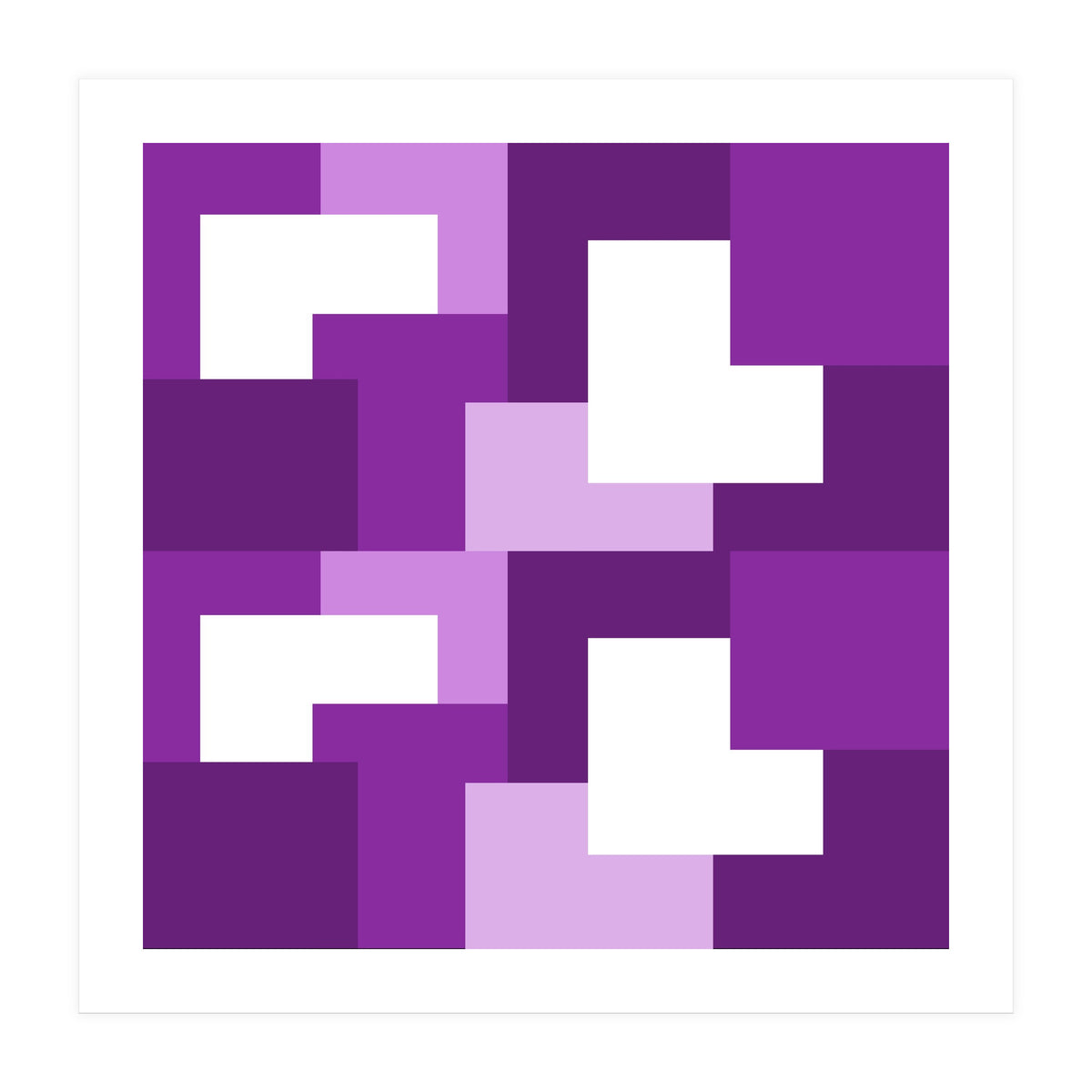 Purple Abstract Square Tiles (Print Only)