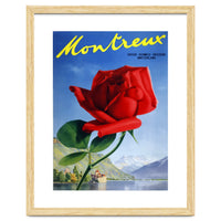 Red Rose on Montreux, Switzerland