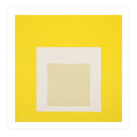 JOSEF ALBERS - HOMAGE TO THE SQUARE YELLOW WHITE (Print Only)