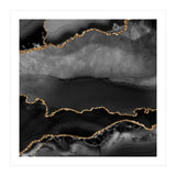 Black & Gold Agate Texture 02 (Print Only) thumbnail