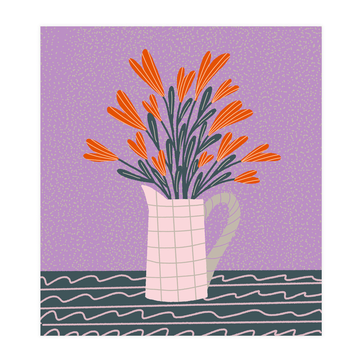 Floral Pitcher  (Print Only)