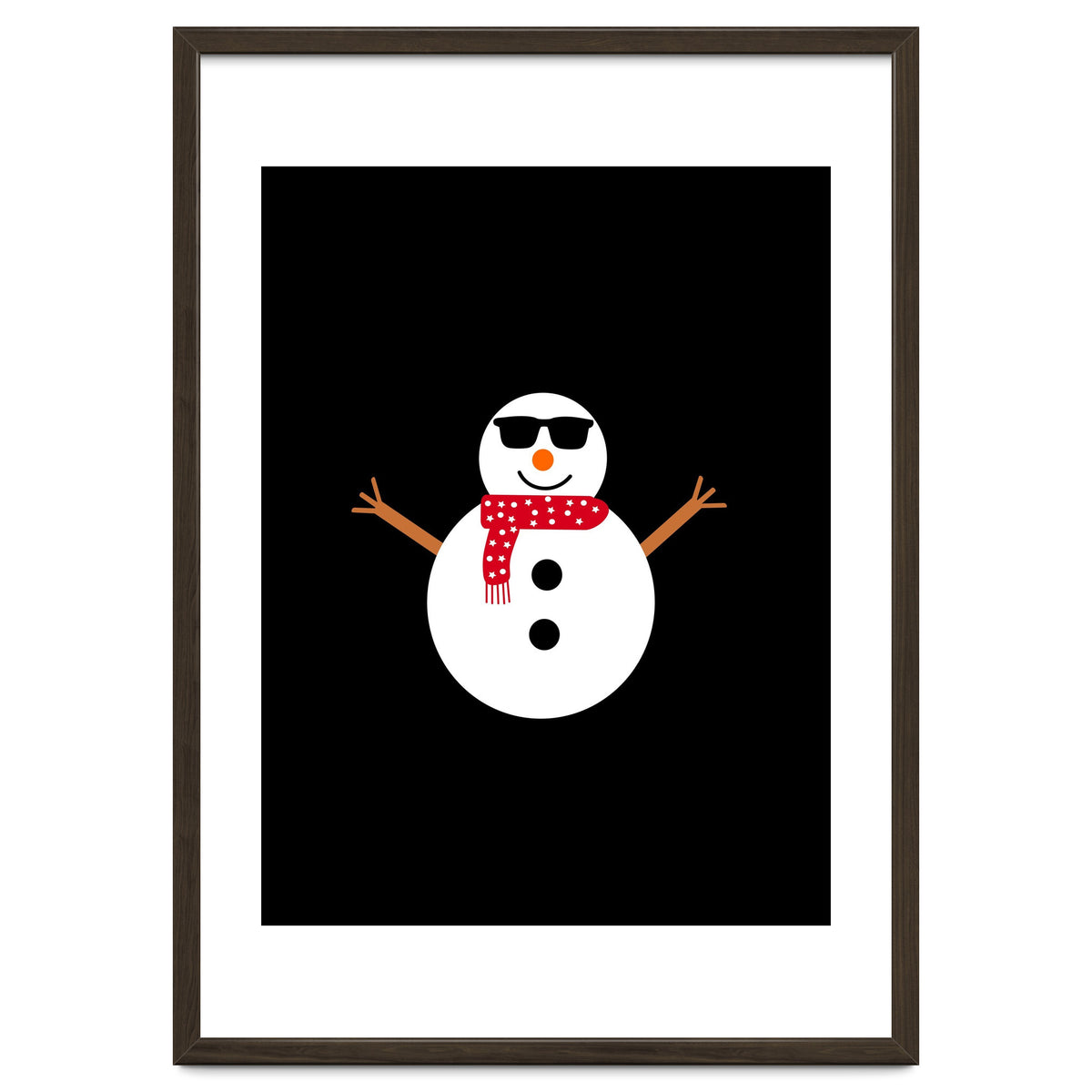 Funny Winter Snowman