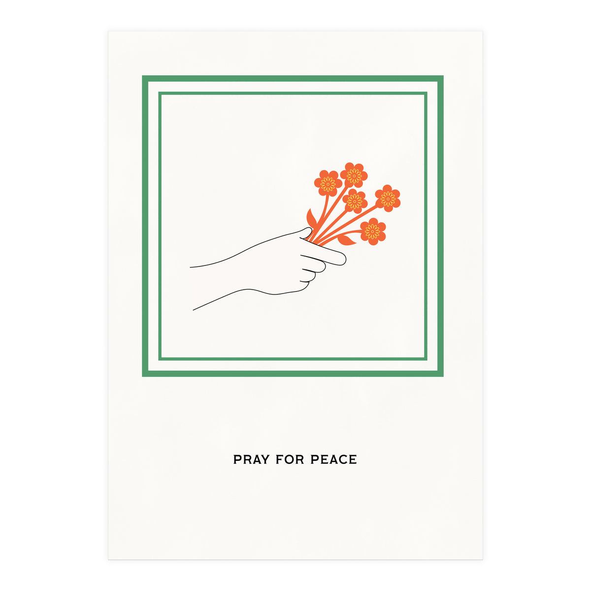 PRAY FOR PEACE - Botanical life (Print Only)