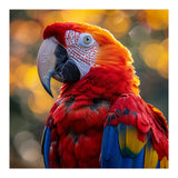 Scarlet Macaw Parrot Close Up Portrait (Print Only) thumbnail