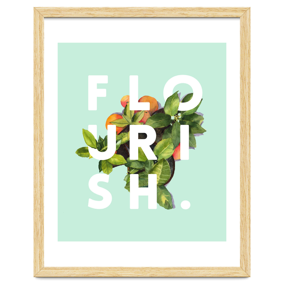 Flourish #society6 #buyart #typography #artprint