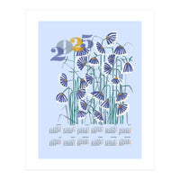 calendar 2025 pastel light blue (Print Only)