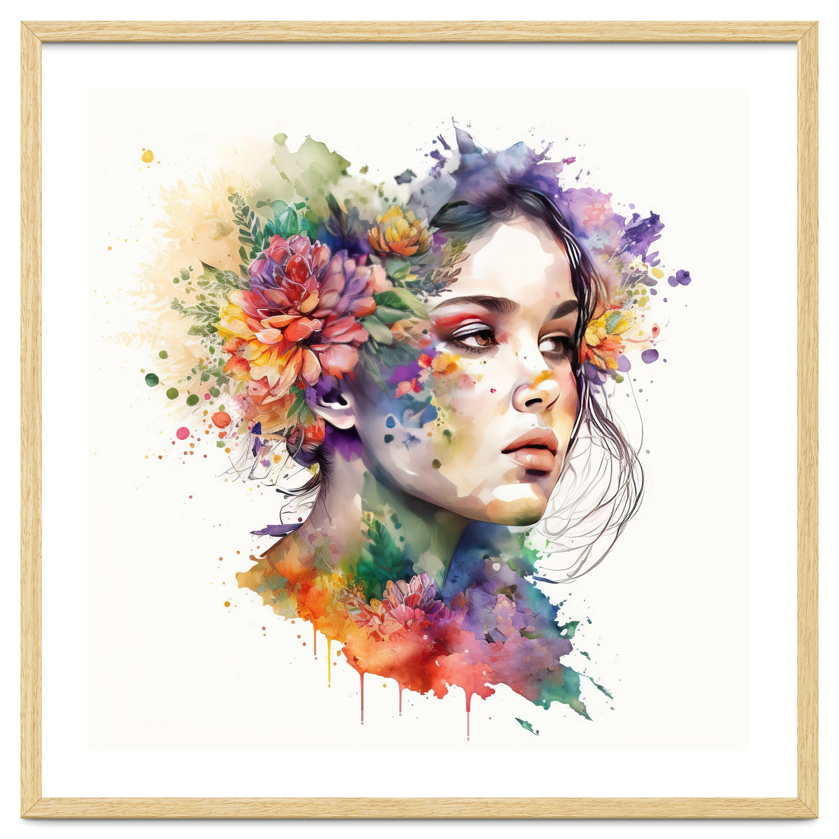 Ethereal Bloom Portrait