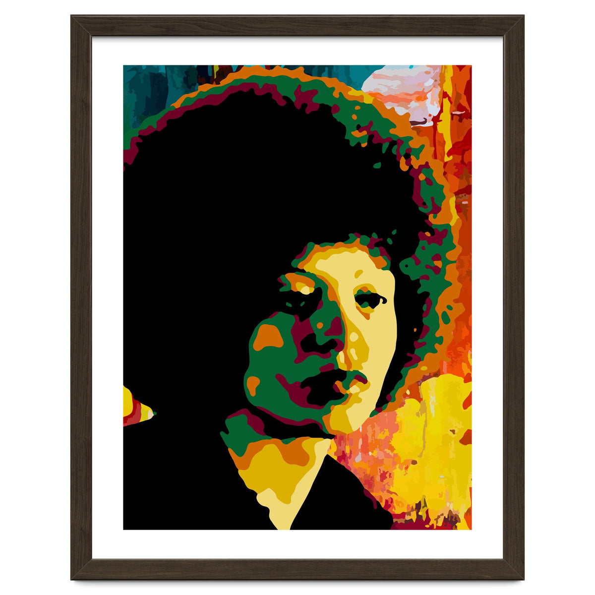 Angela Davis Colorful abstract Art 2