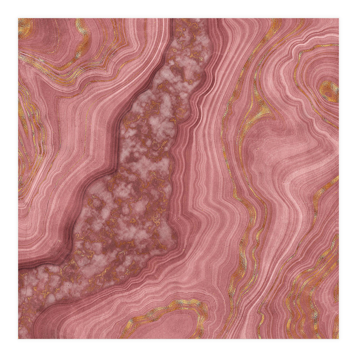 Pink Agate Texture 03 (Print Only)