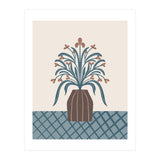Earthy Modern Vase with Florals (Print Only) thumbnail