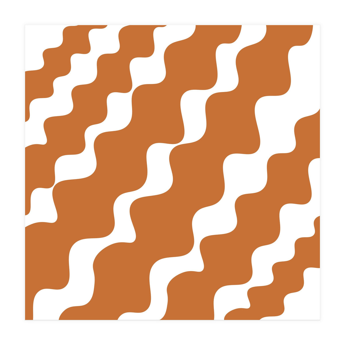 Brown Wavy Pattern (Print Only)