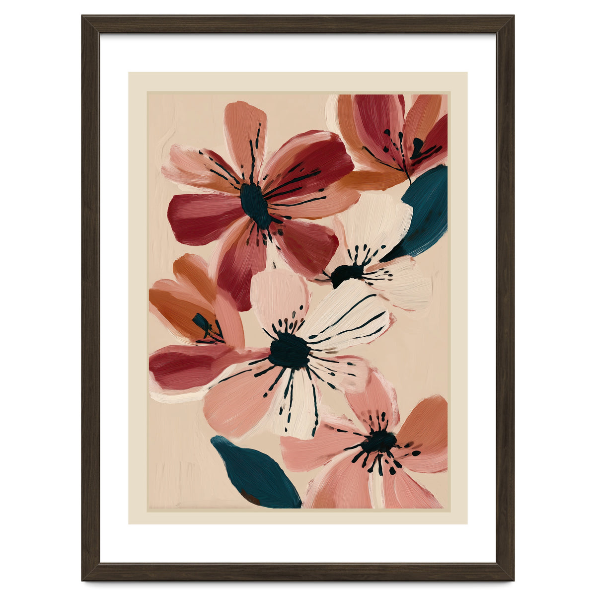 Blush And Wine Blossoms II