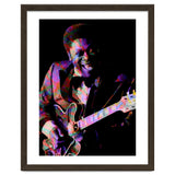 BB King. King Blues Guitarist. Blues Musician Legend Colorful thumbnail