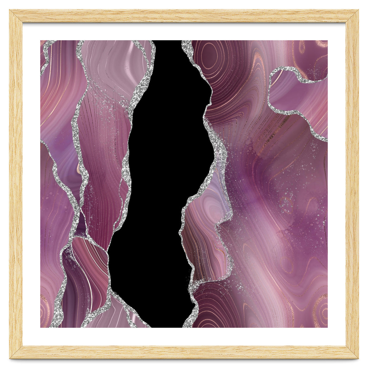Mauve & Silver Agate Texture 01